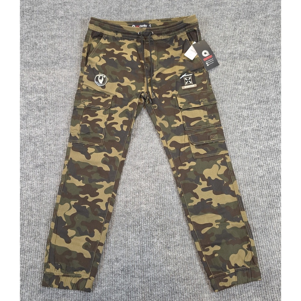 Akademiks Camo Cargo Jogger Pants Men's Size M Flex Stretch Dedicated Phone...